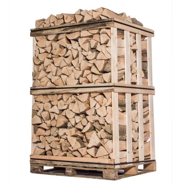 Brennholzkiste 25 cm – Hartholz (2 m³)