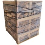 Kaminholz 25 cm Gestapelt und Trocken 115 cm x 105 cm x 105 cm