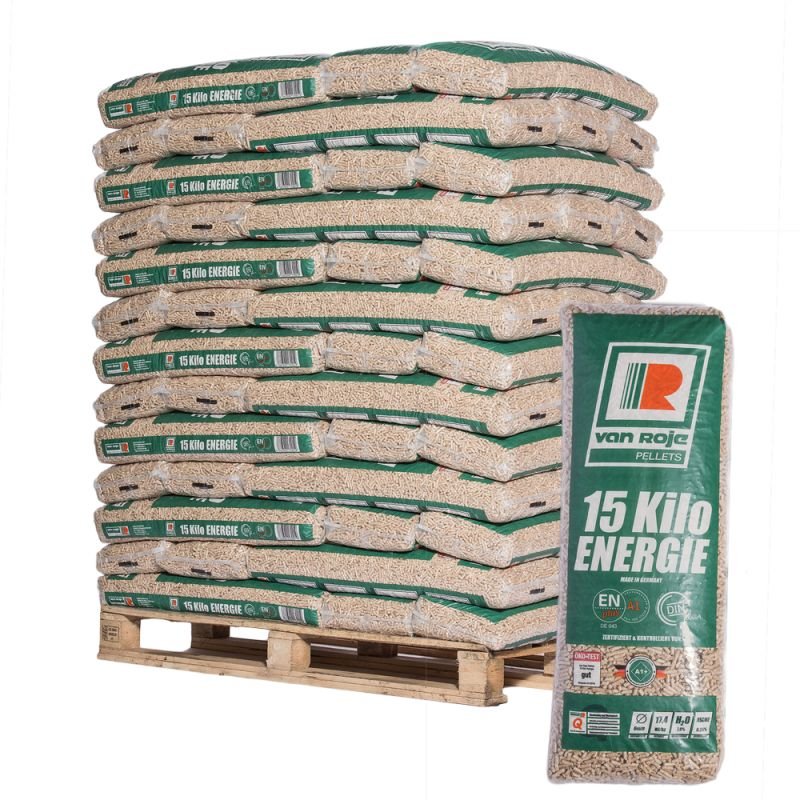Pellet Von Roje – Palette Mit 65 Säcken Zu 15 Kg